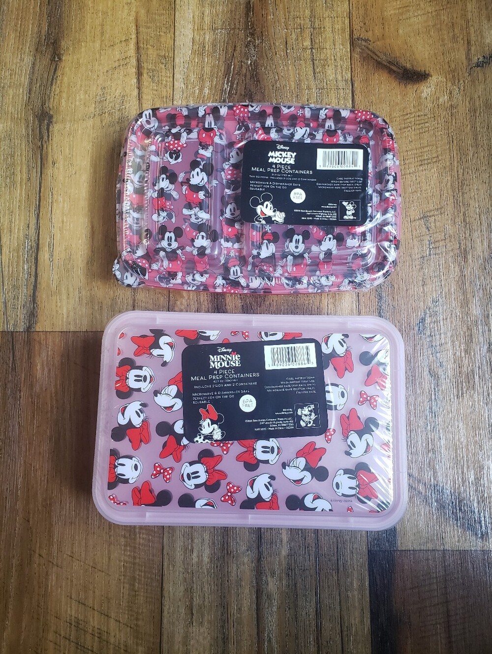 Disney Minnie & Mickey Meal Prep Set in Pink and Red